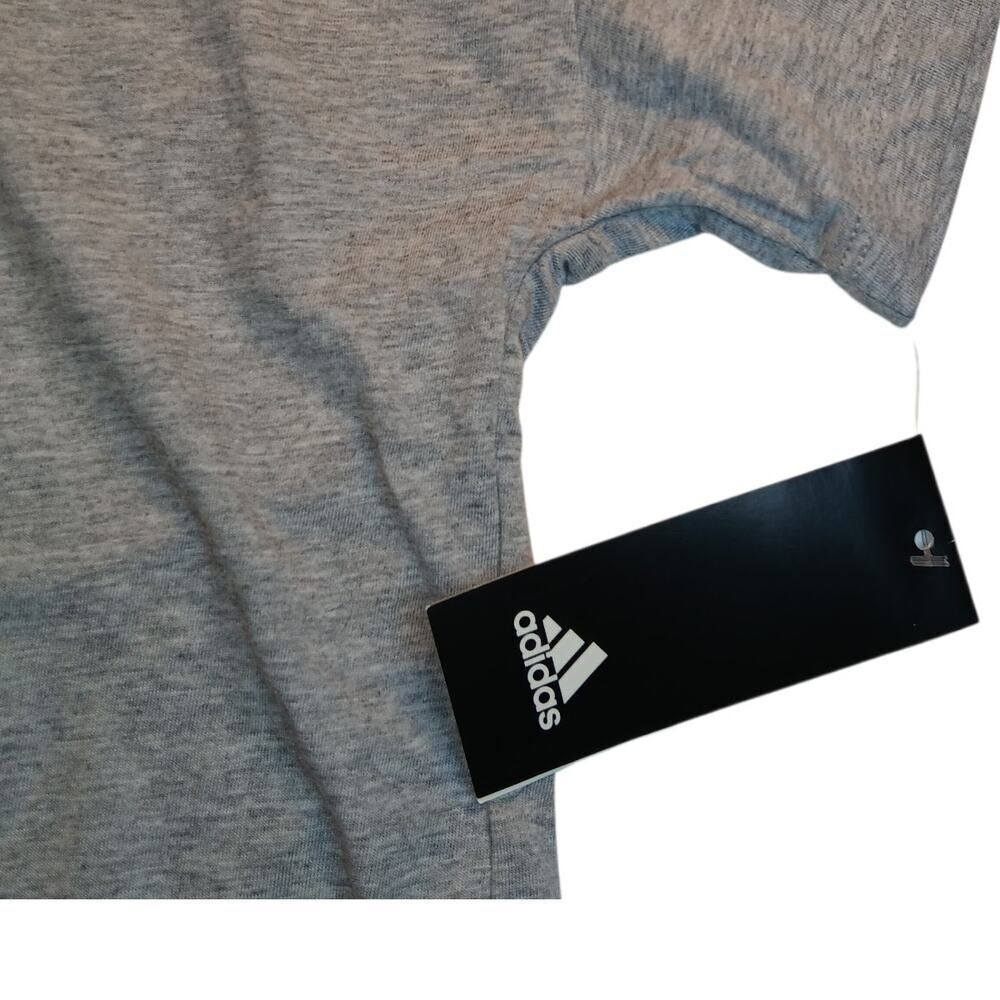 ADIDAS Boys/Girls New w/Tags Gray 'Goals' Graphic Soccer T-Shirt - Size: Large - Picture 4 of 6